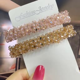 Korean Crystal Spring Hair Clips Pins Pearl Hair Barrettes For Women Girl Headband Fashion Simple Hair Accessories Headwear