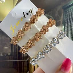 Korean Crystal Spring Hair Clips Pins Pearl Hair Barrettes For Women Girl Headband Fashion Simple Hair Accessories Headwear