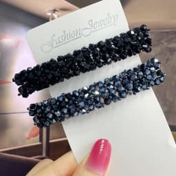 Korean Crystal Spring Hair Clips Pins Pearl Hair Barrettes For Women Girl Headband Fashion Simple Hair Accessories Headwear