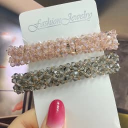 Korean Crystal Spring Hair Clips Pins Pearl Hair Barrettes For Women Girl Headband Fashion Simple Hair Accessories Headwear