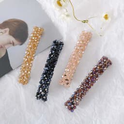 Korean Crystal Spring Hair Clips Pins Pearl Hair Barrettes For Women Girl Headband Fashion Simple Hair Accessories Headwear