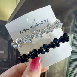 Korean Crystal Spring Hair Clips Pins Pearl Hair Barrettes For Women Girl Headband Fashion Simple Hair Accessories Headwear