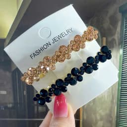 Korean Crystal Spring Hair Clips Pins Pearl Hair Barrettes For Women Girl Headband Fashion Simple Hair Accessories Headwear