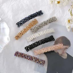 Korean Crystal Spring Hair Clips Pins Pearl Hair Barrettes For Women Girl Headband Fashion Simple Hair Accessories Headwear