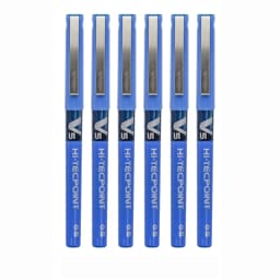 6/12pcs Japan Pilot V5 Hi Tecpoint Straight Liquid Roller Pen Large Capacity Quick-drying Ink 0.5mm Needle Tip Black Red Blue