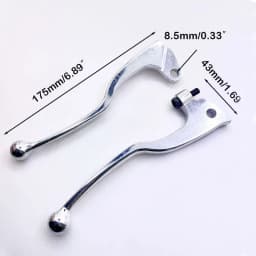 1 Pair CNC Chrome Motorcycle Front Brake Clutch Levers For Yamaha YZ80 YZ125 DT125 200 TW225 XT TTR YZ 250 TT350 YZ490 TT XT 600
