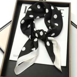 2023 New Spring Square Neck Scarf Women Bandana Hair Band Design Print Dot Female Foulard Headband Shawl Wrap Neckerchief
