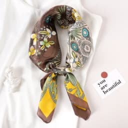 2023 New Spring Square Neck Scarf Women Bandana Hair Band Design Print Dot Female Foulard Headband Shawl Wrap Neckerchief