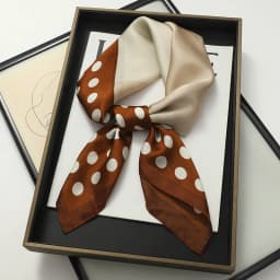 2023 New Spring Square Neck Scarf Women Bandana Hair Band Design Print Dot Female Foulard Headband Shawl Wrap Neckerchief