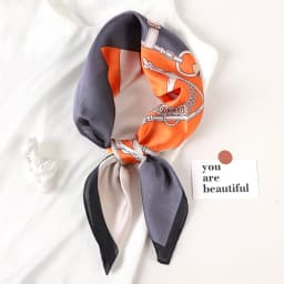 2023 New Spring Square Neck Scarf Women Bandana Hair Band Design Print Dot Female Foulard Headband Shawl Wrap Neckerchief