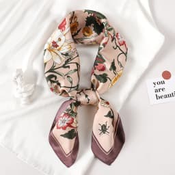 2023 New Spring Square Neck Scarf Women Bandana Hair Band Design Print Dot Female Foulard Headband Shawl Wrap Neckerchief