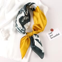 2023 New Spring Square Neck Scarf Women Bandana Hair Band Design Print Dot Female Foulard Headband Shawl Wrap Neckerchief