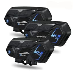 3Pcs Fodsports M1-S Pro Motorcycle Helmet Bluetooth Intercom Headset 8 Riders 2000M Waterproof BT Intercomunicador Moto