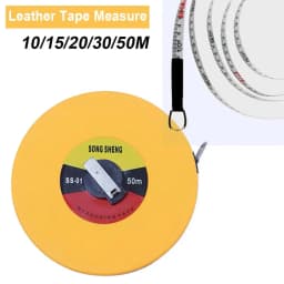10/15/20/30/50M Tapemeasure Circular Glass Fiber Leather Tapemeasure Carpentermetricmeasuringmeter Tapemeasure Tools
