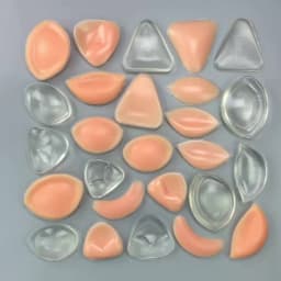 Dropship 1 Pair Push Up Silicone Triangle Bikini Swimsuit Bra Insert Pads Bra Pads Pasties Invisable Breast Enhancer Lingerie