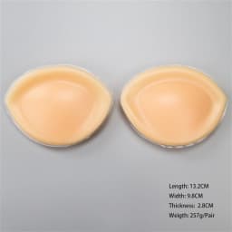 Dropship 1 Pair Push Up Silicone Triangle Bikini Swimsuit Bra Insert Pads Bra Pads Pasties Invisable Breast Enhancer Lingerie