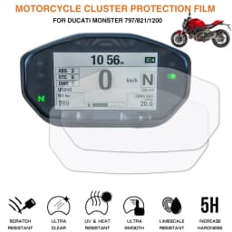 Motorcycle Cluster Scratch Protection Film Screen Protector For DUCATI Monster 797 821 1200 1200R 937
