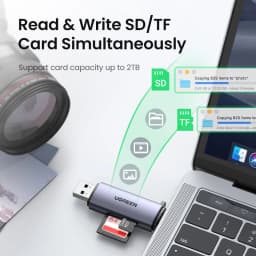 UGREEN Card Reader USB3.0 USB C  SD Micro SD Card Reader for Laptop Computer Smart Memory Cardreader SD Card Reader Card Adapter