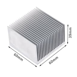 1pc Aluminum Alloy Heatsink Cooling Pad For High Power LED IC Chip Cooler Radiator Heat Sink 60*60*39mm/ 100*60*39mm