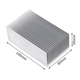 1pc Aluminum Alloy Heatsink Cooling Pad For High Power LED IC Chip Cooler Radiator Heat Sink 60*60*39mm/ 100*60*39mm