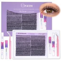 Eyelash Clusters Kit Large Capacity Wispy Individual Lashes Natural DIY Cluster Eyelash Extensions Makeup Tool