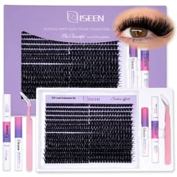 Eyelash Clusters Kit Large Capacity Wispy Individual Lashes Natural DIY Cluster Eyelash Extensions Makeup Tool