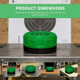 Mini .22LR Ammunition Storage Box Pocket Size Fits 50 Rounds Secure Screw Lid Durable Case For Small Caliber Rounds