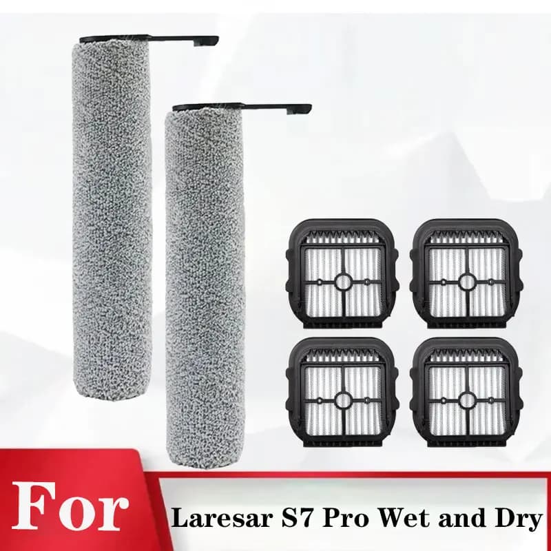 For Laresar S7 Pro Wet and Dry Vacuum Cleaner Accessories Brush Roller /HEPA Filter