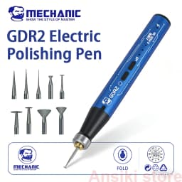 GDR2 Portable Electric Polishing Pen 9pcs Diamond Grinding Heads for IC Chip Grinding PCB Cutting Phone Repair Tools