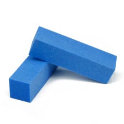 2pcs Nail Art Sanding Buffer Block Set Yellow & Pink Manicure Pedicure Accessories for Smooth Finish on Nails