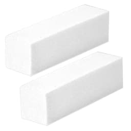 2pcs Nail Art Sanding Buffer Block Set Yellow & Pink Manicure Pedicure Accessories for Smooth Finish on Nails