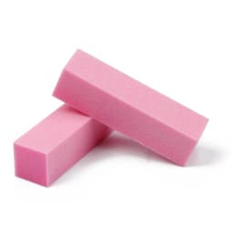 2pcs Nail Art Sanding Buffer Block Set Yellow & Pink Manicure Pedicure Accessories for Smooth Finish on Nails