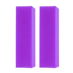2pcs Nail Art Sanding Buffer Block Set Yellow & Pink Manicure Pedicure Accessories for Smooth Finish on Nails