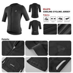 DAREVIE Cycling Jersey Cool Technology Anti UV Pro Level Man Cycling Maillot 4.5cm Anti Slip Quick Dry Men's Cycling Clothing