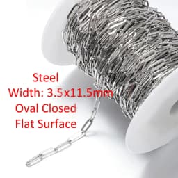 2 Meters Stainless Steel Jewelry Chains Variety Steel Color Style Craft Chains Roll For Handmade Accessories Findings Wholesale