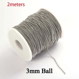 2 Meters Stainless Steel Jewelry Chains Variety Steel Color Style Craft Chains Roll For Handmade Accessories Findings Wholesale
