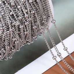 2 Meters Stainless Steel Jewelry Chains Variety Steel Color Style Craft Chains Roll For Handmade Accessories Findings Wholesale
