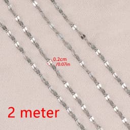 2 Meters Stainless Steel Jewelry Chains Variety Steel Color Style Craft Chains Roll For Handmade Accessories Findings Wholesale