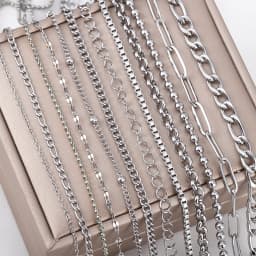 2 Meters Stainless Steel Jewelry Chains Variety Steel Color Style Craft Chains Roll For Handmade Accessories Findings Wholesale