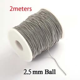 2 Meters Stainless Steel Jewelry Chains Variety Steel Color Style Craft Chains Roll For Handmade Accessories Findings Wholesale