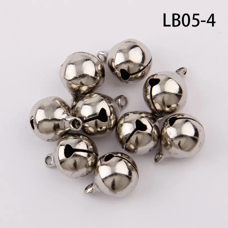Silver Gold Nickel Copper Jingle Bells Pendants Hanging Christmas Ornaments Christmas Decorations Party DIY Crafts Accessories
