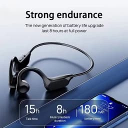 VIVO Hot Real Bone Conduction Sport Headphone Wireless Earphone Bluetooth-Compatible Headset Hands-free with Mic for Running