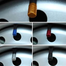 4pcs Knurling Style Tire Valve Caps Aluminum Silver Car Bike Wheel Stem Air Valve Caps Tire Pressure Cap Accessory