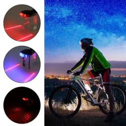 1/2pcs Waterproof Bicycle Cycling Lights Taillights LED Laser Safety Warning Bicycle Lights Bicycle Tail Bicycle Accessories