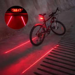 1/2pcs Waterproof Bicycle Cycling Lights Taillights LED Laser Safety Warning Bicycle Lights Bicycle Tail Bicycle Accessories