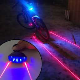 1/2pcs Waterproof Bicycle Cycling Lights Taillights LED Laser Safety Warning Bicycle Lights Bicycle Tail Bicycle Accessories