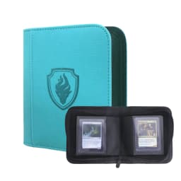 Waterproof PU Leather Side Load Zipper Card Binder 32 Slots Trading Card Album for 3'×4' Cards, Ideal for TCG, Game/Sport Cards