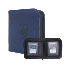 Waterproof PU Leather Side Load Zipper Card Binder 32 Slots Trading Card Album for 3'×4' Cards, Ideal for TCG, Game/Sport Cards
