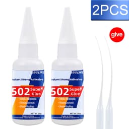 502 Super Glue Instant Cyanoacrylate Adhesive High Strength Fast Drying for Metal Wood Plastic Ceramic Glass DIY Bonding Tool