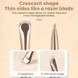 2/1pcs Curved Eyeliner Makeup Brushes Eye Makeup Smudge Tools Precision Soft Eyeshadow Brush Sharp Thin Small Eye Cosmetic Tools